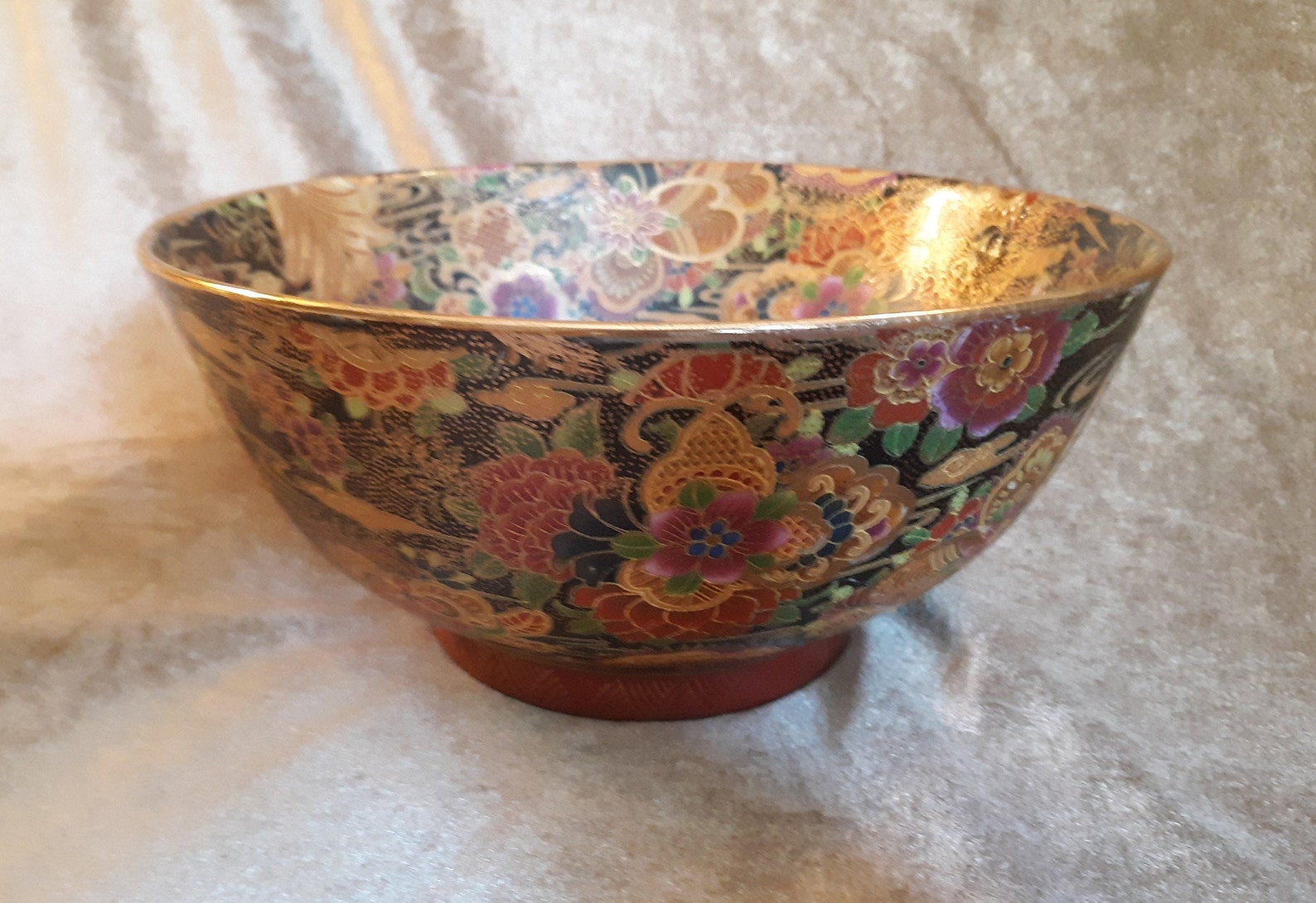 Large Royal Satsuma Bowl About 9 3/4 X 5 Etsy
