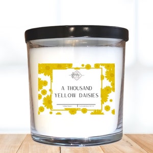 A Thousand Yellow Daisies | Hand Poured Paraffin/Soy Blend | Scent of Daisies