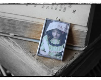 soldered Charm with a nostalgic picture
