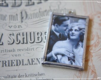 soldered Charm with nostalgic picture
