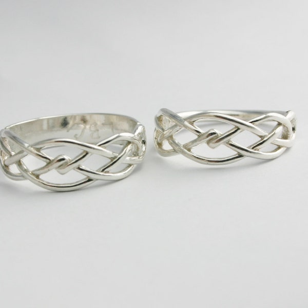 Infinity Ring, Double Infinity Ring, Handcrafted Sterling Silver Double Infinity Ring