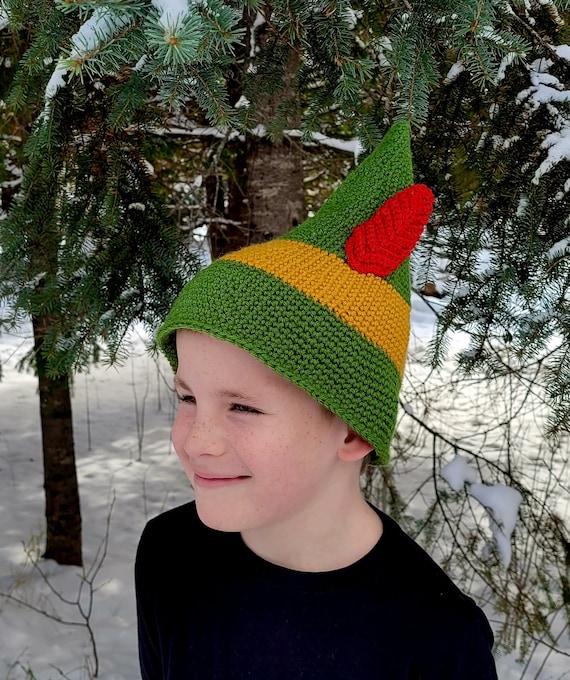 Handmade Crochet Elf Hat: Christmas Winter Hat, Baby to  display picture 1