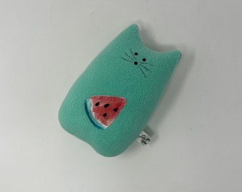 Peluche chat pastèque