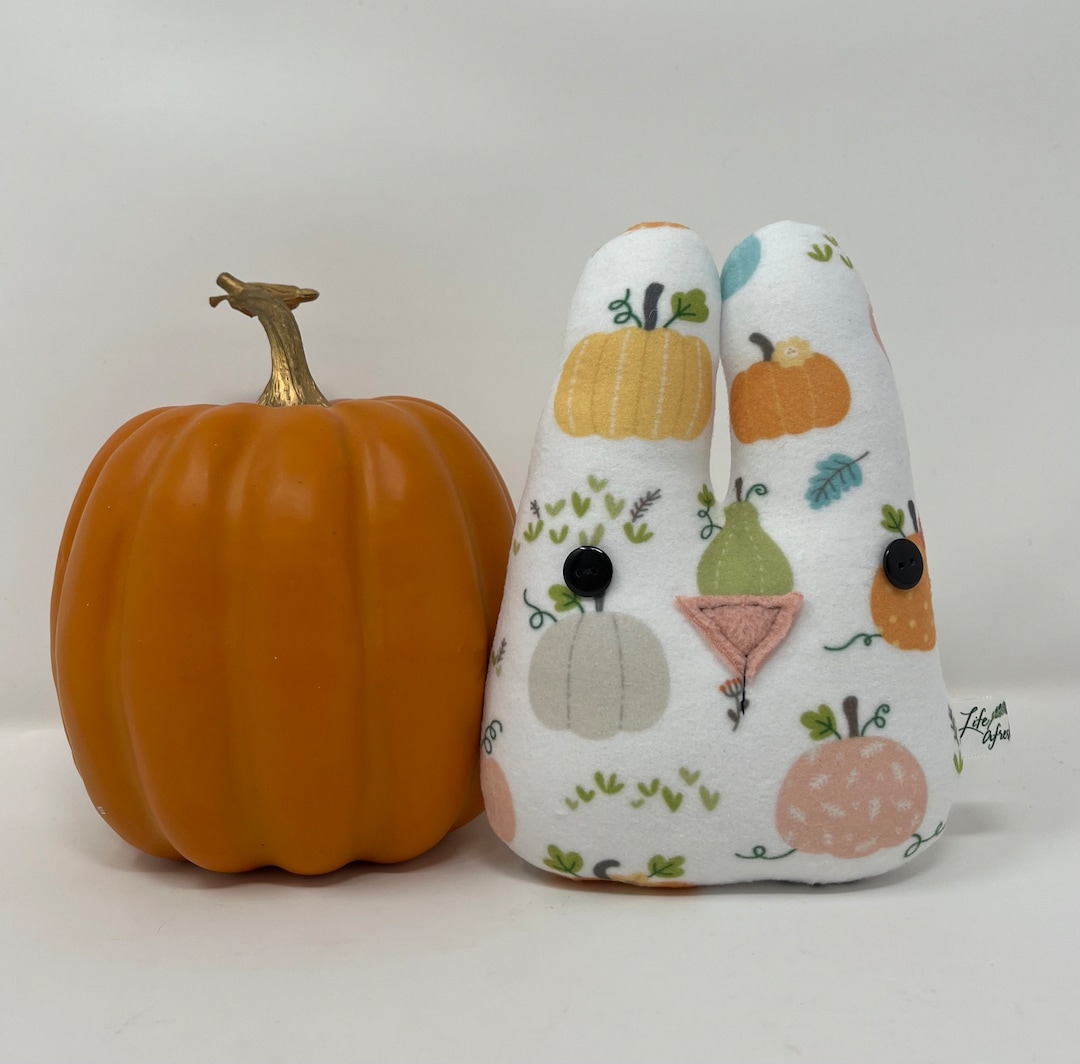 Pumpkin Bunny Plushie - Etsy