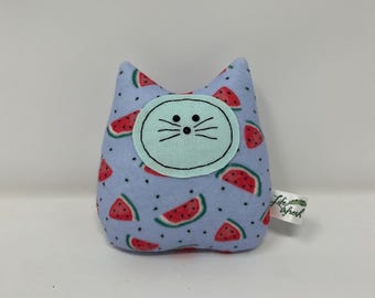 Peluche chat pastèque