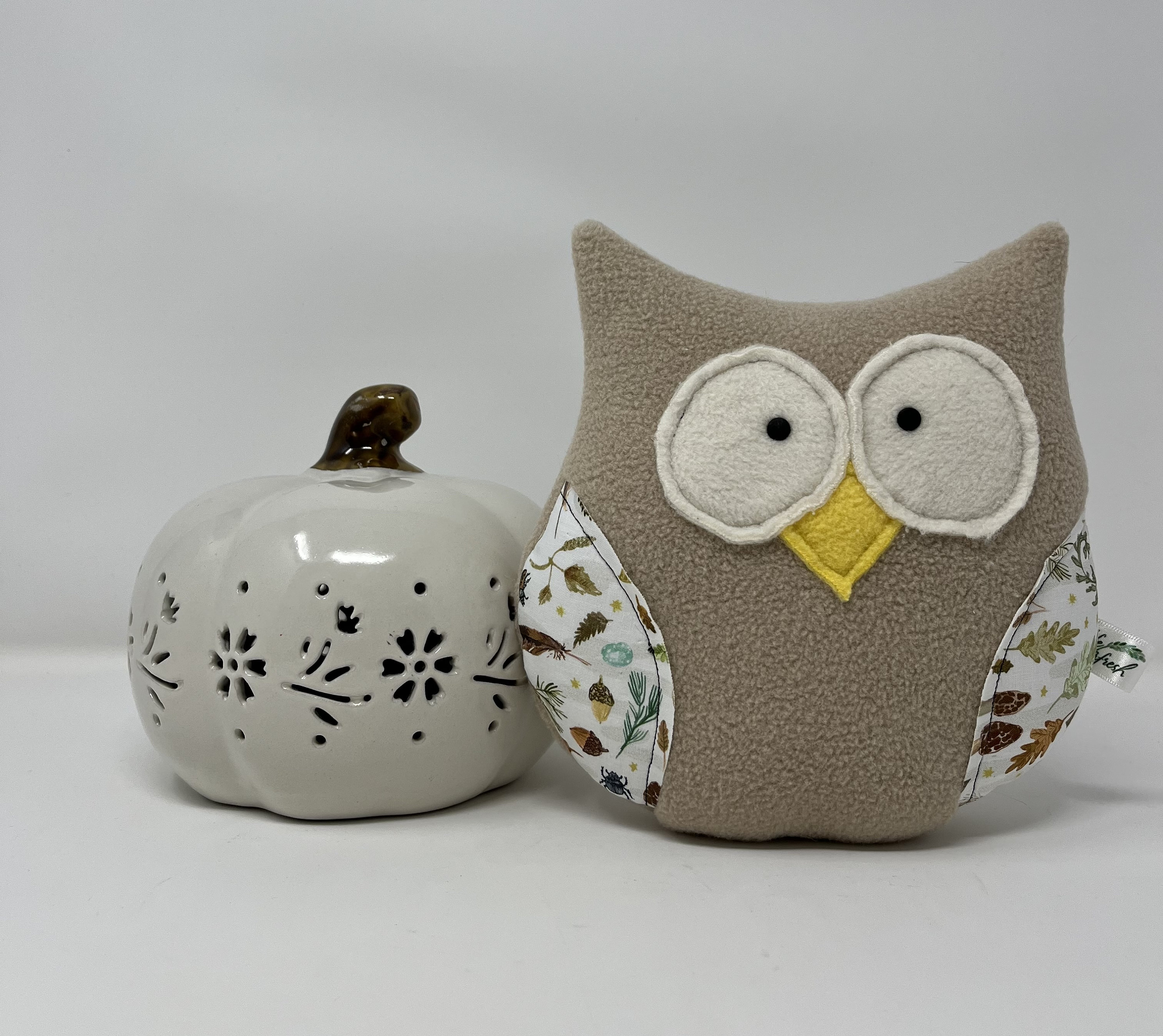 秋のフクロウのぬいぐるみ - Etsy 日本