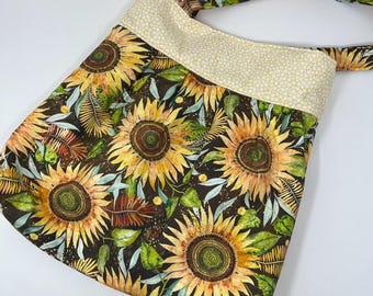 Sonnenblume Plissee Tasche