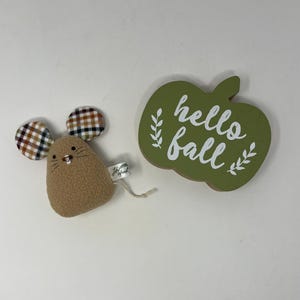 Herfstmuis knuffel