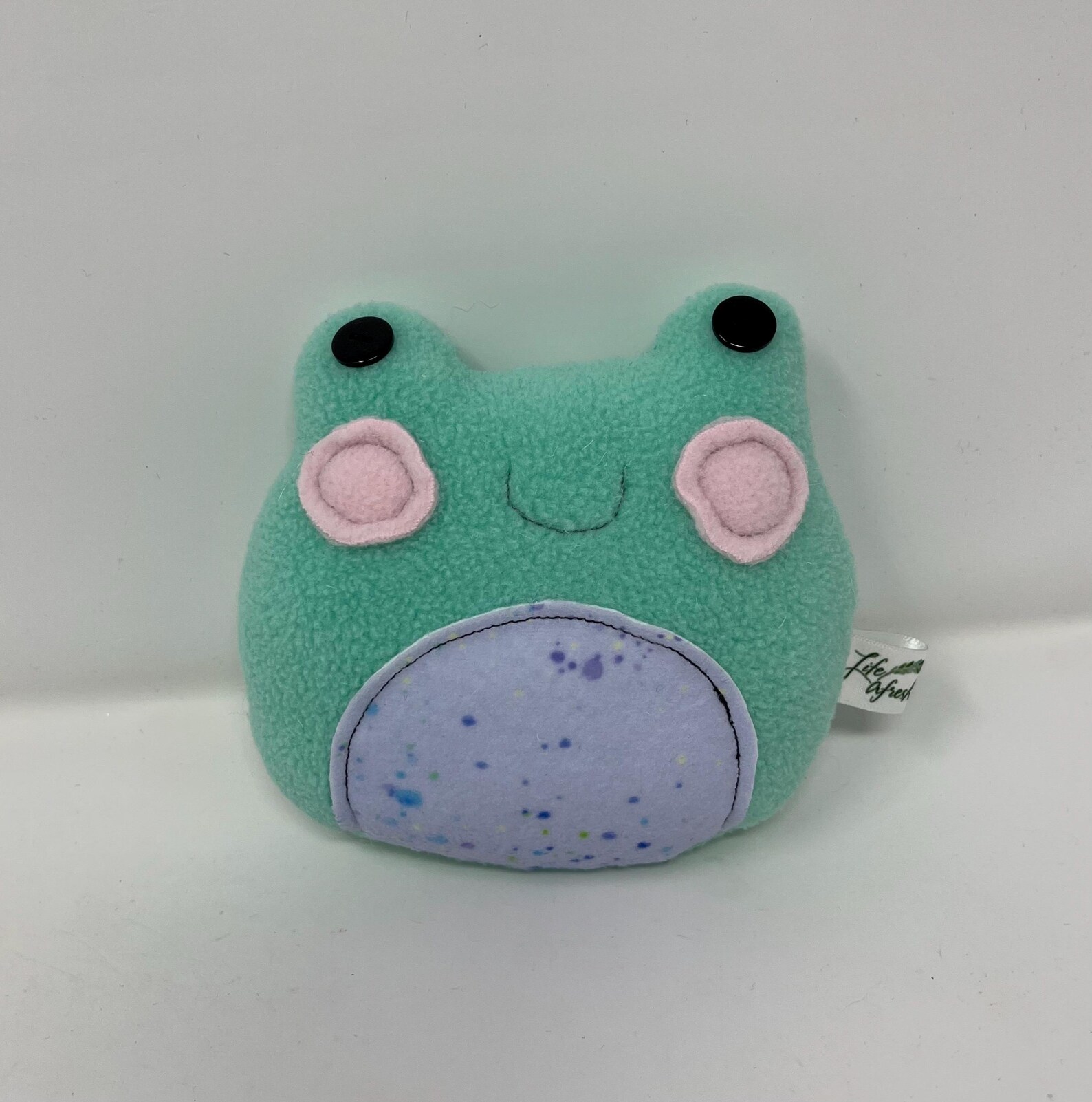 Cuddle Frog Fleece Frog Plushie - Hand Stitched Cuddle Toy - Etsy