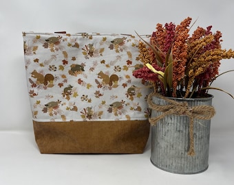 Handmade Woodland Animals Cotton Tote Bag