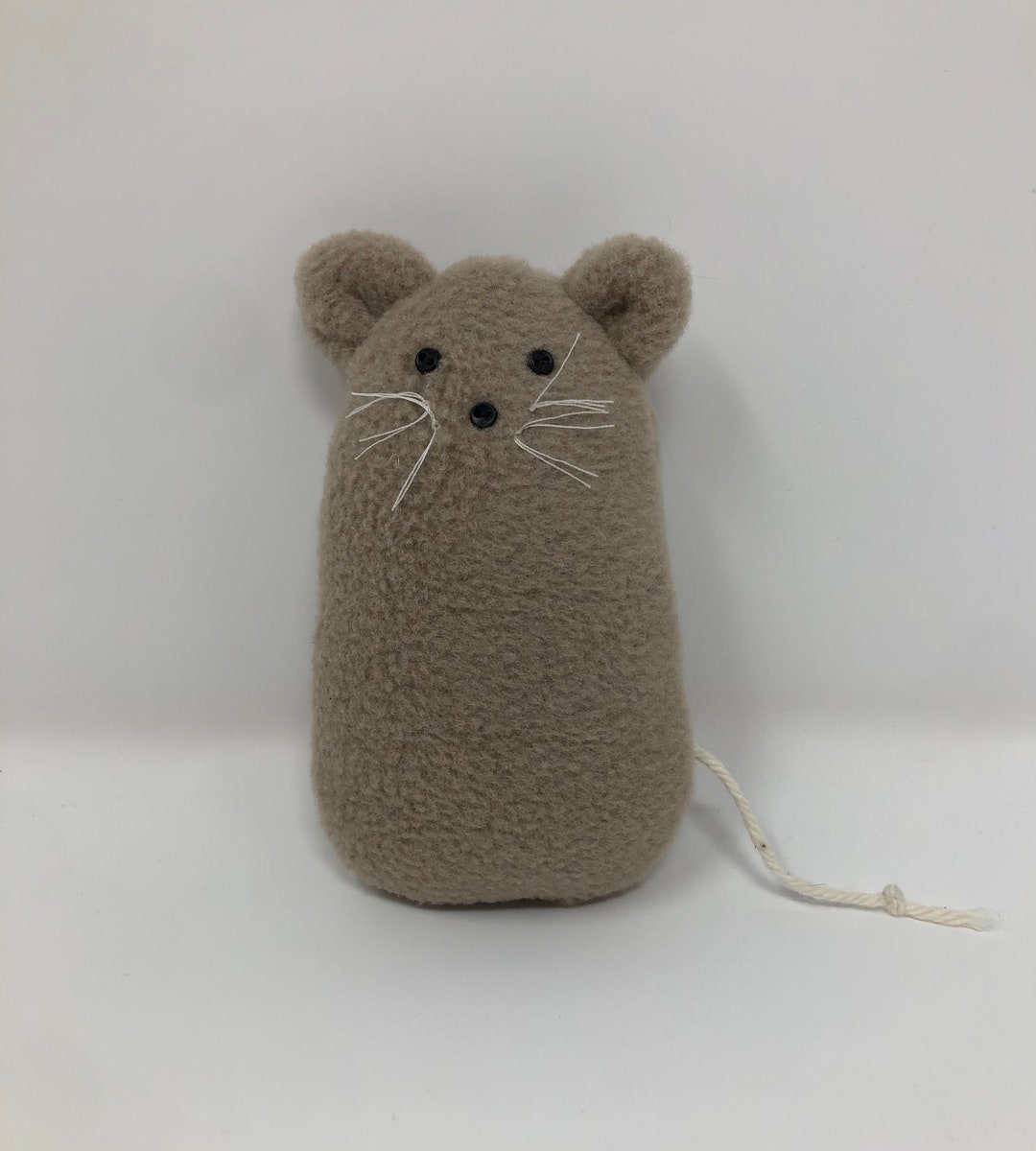 Fleece Mouse Plushie, Hand Stitched Toy - Etsy