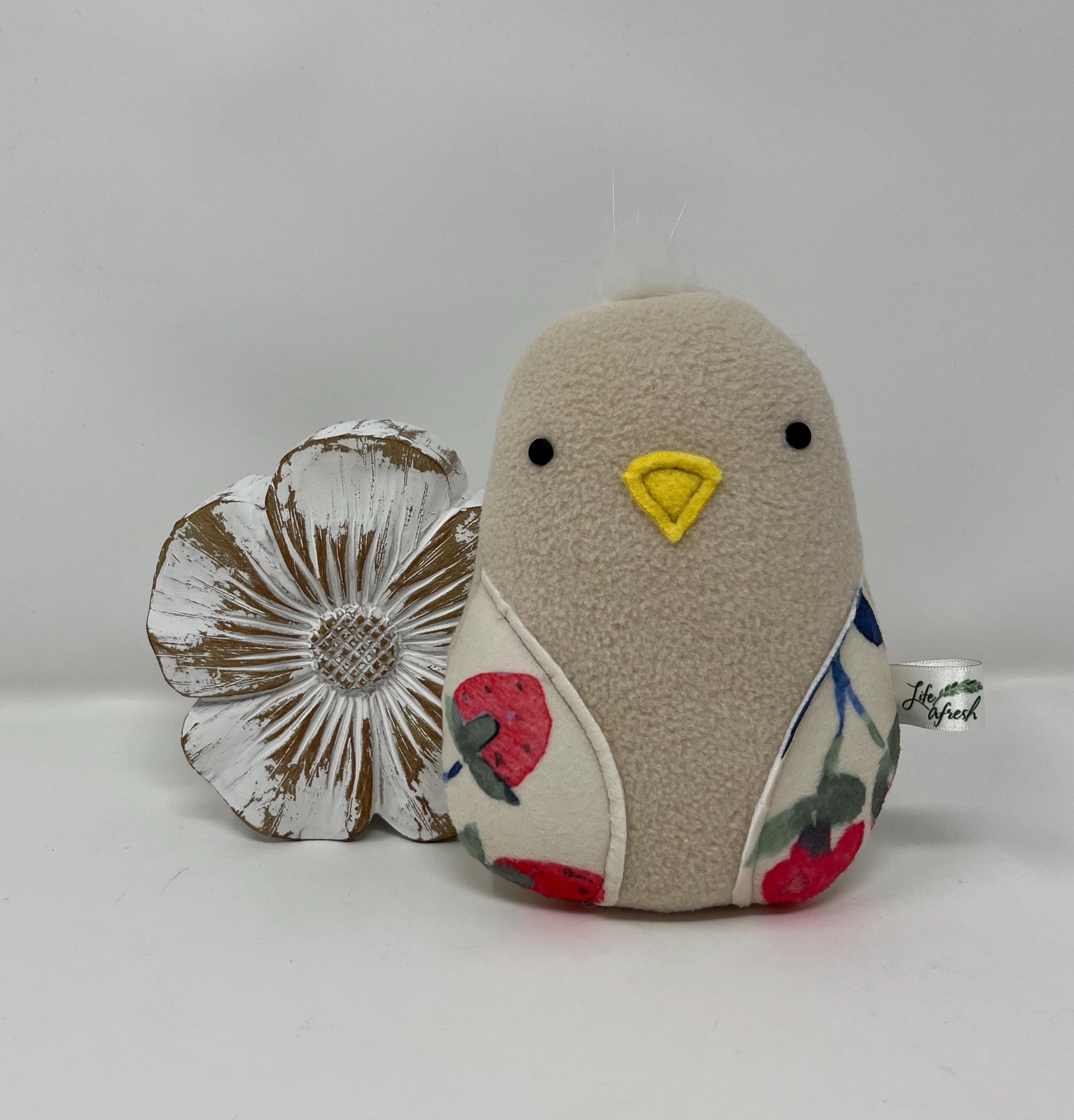 手縫いのニワトリのぬいぐるみ、フリースとコットン製 - Etsy 日本