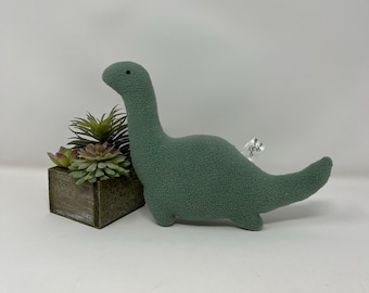 Nessie Plushie, Fleece Stuffed Animal with Hand Stitched Details