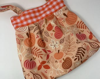 Pumpkin Pleated Tote