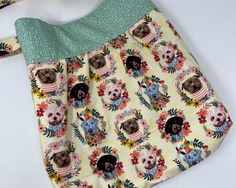 Hund plissierte Tasche