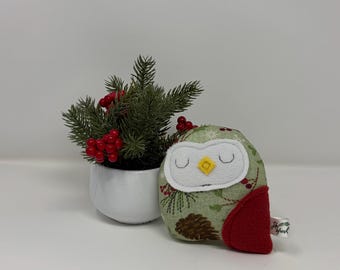 Winter Eulen-Plüschtier