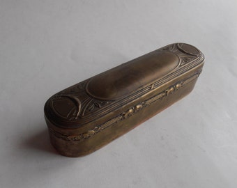 antique Victorian brass box