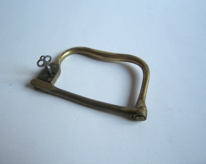 WWI or WWII Brass Kit Bag Clasp Duffel Bag Lock With Original Key Etsy