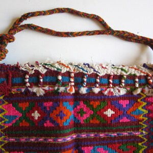 vintage hand woven handbag image 3