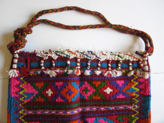 vintage hand woven handbag - image 3