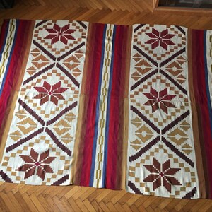 vintage hand woven rug, kilim 235x160cm (92.5x63inches)