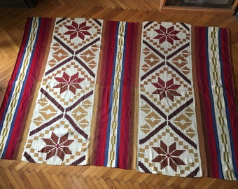 vintage hand woven rug, kilim 235x160cm (92.5x63inches)