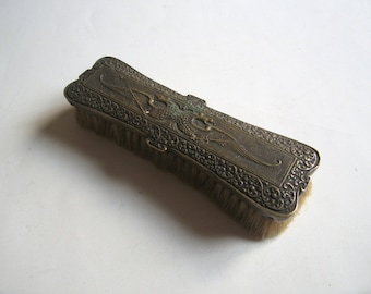 vintage brass cloth brush