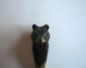 vintage hand carved bear whistle