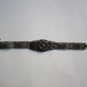 antique sterling silver filigree bracelet