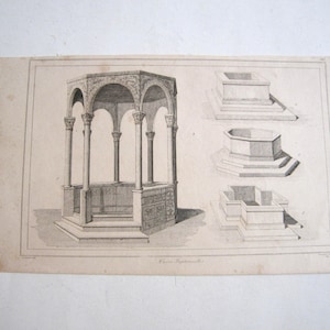 1800&#39;s original engraving/ plate, Grece moderne (Empire d&#39; Orient)