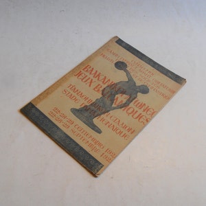 1929 official program - guide of the first trial Balkan games