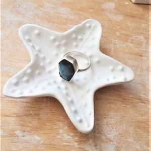 Starfish Ring Dish: Nautical Wedding Ring Holder, Beach Decor