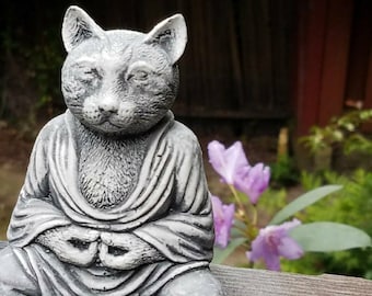 Buddha Cat, Zen Buddha meditating cat, Buddha cat, crazy cat lady gift