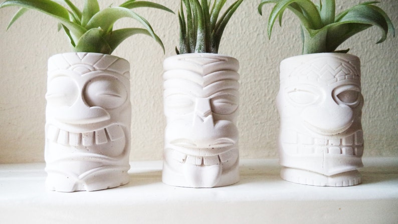 Hawaii Tiki room gift Polynesian Tiki totem mini air plant holders beach wedding party gifts beach wedding gift beach wedding favors