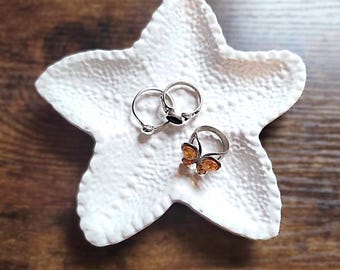 Starfish Ring Dish: Beach House Decor, beach Wedding gift, stocking stuffer, starfish tray