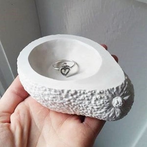 Avocado Ring Dish: Handmade Trinket Bowl, Vegan Gift, stocking stuffer