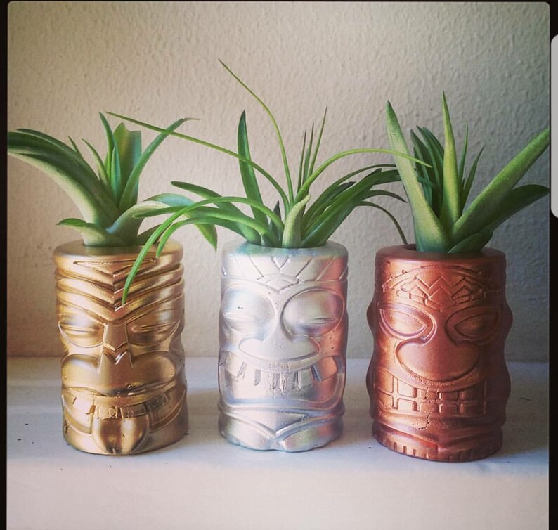 Hawaii Tiki room gift Polynesian Tiki totem mini air plant holders beach wedding party gifts beach wedding gift beach wedding favors