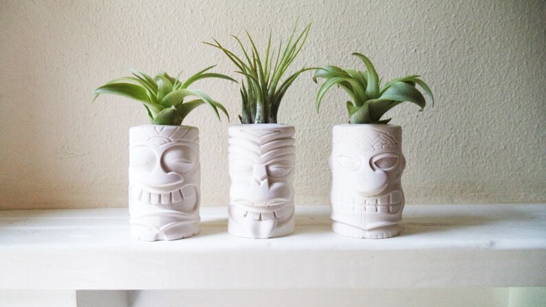 Hawaii Tiki room gift Polynesian Tiki totem mini air plant holders beach wedding party gifts beach wedding gift beach wedding favors