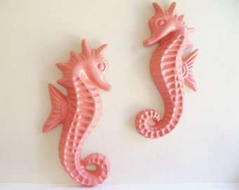 Seahorse wall decor, nautical art, decor from the set of "Grace and Frankie", large seahorse sculptures