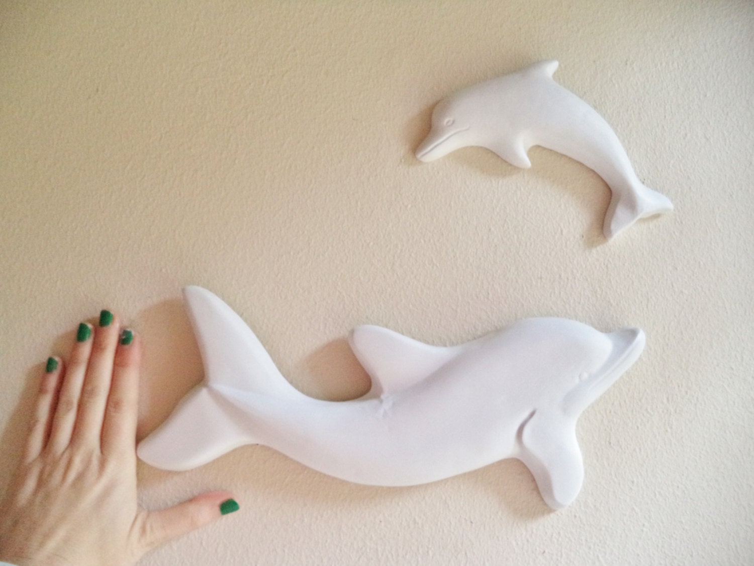 Dolphin wall decor wall hanging dolphin sculptures star fish Etsy