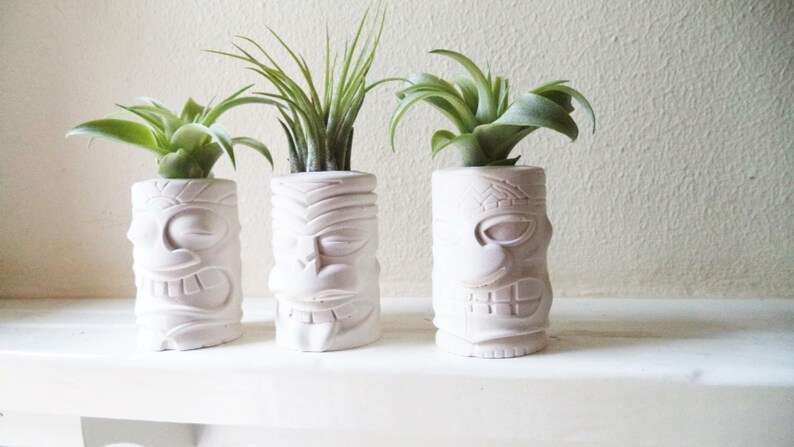 Hawaii Tiki room gift Polynesian Tiki totem mini air plant holders beach wedding party gifts beach wedding gift beach wedding favors