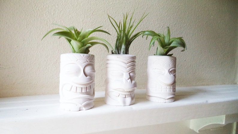 Hawaii Tiki room gift Polynesian Tiki totem mini air plant holders beach wedding party gifts beach wedding gift beach wedding favors