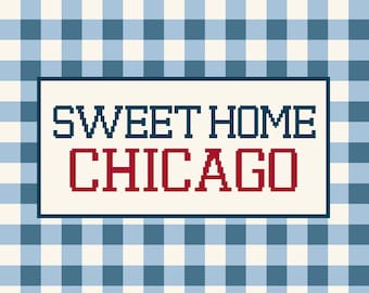 Sweet Home Chicago Needlepoint Canvas - Digital Download PDF Chart