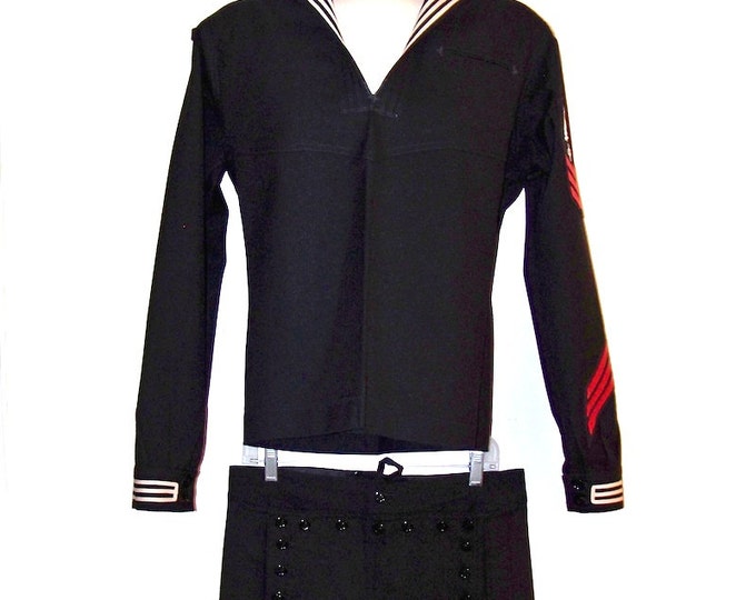 Vintage USN US Navy Dress Blues Uniform W/ Decorations Etsy
