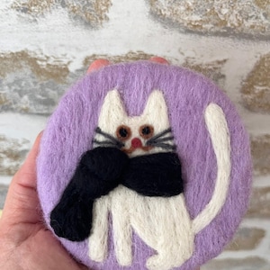 Felt soap, cat loves gift, cat soap, Natural Felted Soap, homemade soap, felted soap, environmentally friendly