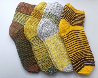 Size 40 - 41 EU Hand knitted Warm winter socks