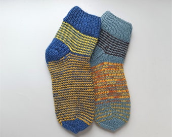 Size 40 - 41 EU Hand knitted Warm winter socks