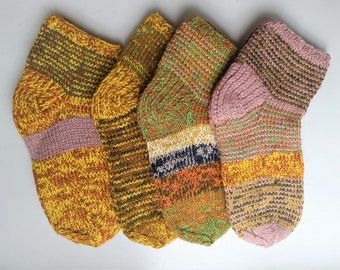 Taille 38-39 UE/6 1/2-8 femmes 5 1/2-7 hommes US Chaussettes en laine d'agneau tricotées à la main/Chaussettes en laine tricotées/Jambières/Accessoires de maison