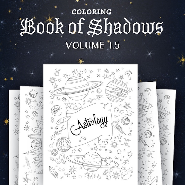 Coloring Book of Shadows: Vol. 1.5 (Printable PDF Grimoire)