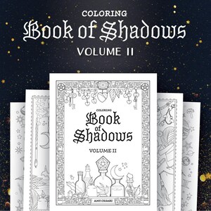 Download Coloring Book Of Shadows Vol 1 5 Printable Pdf Grimoire Etsy